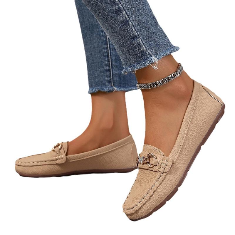 Осенние женские новые туфли на плоской подошве, однотонные, с мягкой подошвой, с круглым носком, женские повседневные удобные туфли на плоской подошве, Zapatillas Mujer 2024