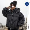 Механический стиль, дизайн для особых интересов, теплая куртка с капюшоном на хлопковой подкладке, мужская, модная, утолщенная, однотонная, повседневная, хлопковая одежда, верхняя одежда