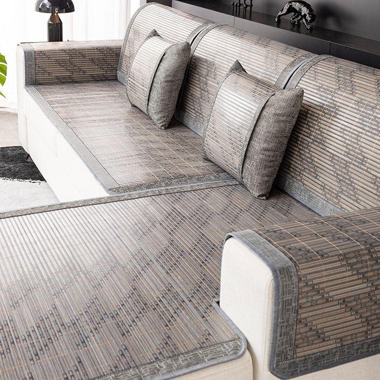 Летний бамбуковый коврик, диванная подушка, коврик, летний противоскользящий чехол для дивана, простой чехол для подушки сиденья в гостиной, утолщенное тканевое полотенце