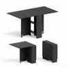 Multifunctional table with extendable top and casters, extendable dining table, folding table, flexible dining table (only with 1pc dining table)