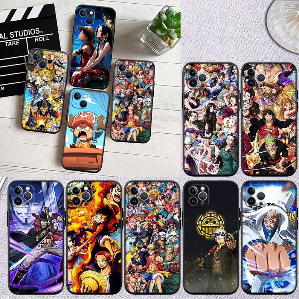 Art One Piece Soft Shell Phone Case for iPhone SE X XS XR 11 16E 17 Pro Max Air 8 7 6 6s Plus