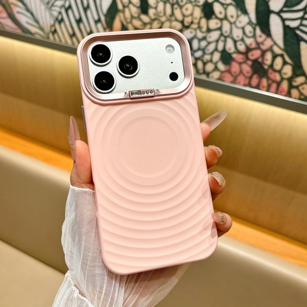 Белый Силиконовый Чехол с Волнообразным Дизайном для IPhone 13 14 15 16 17 Pro Max - Защитный Магнитный Чехол-Крышка