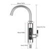 Эффективный электрический нагревательный кран с четким отображением температуры Внутренний нагревательный водопроводный кран Удобный водоразбор