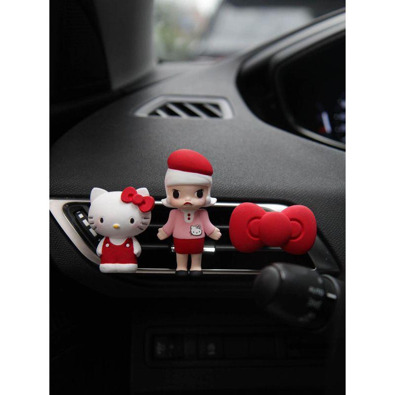 2024 New Car Fragrance Pendant Hello Kitty Cute Couple Air Vent Ornament Aroma Diffuser Gypsum