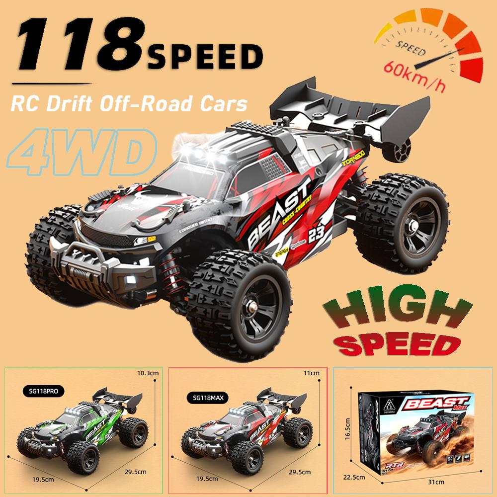 AAXS1 1:18 Радиоуправляемая Машинка 4WD SG118MAX SG118PRO 60 км/ч 2,4G для 1/18 Бесколлекторная Электрическая Высокоскоростная RC Дрифт Внедорожные Машинки Игрушка Рождественские Подарки