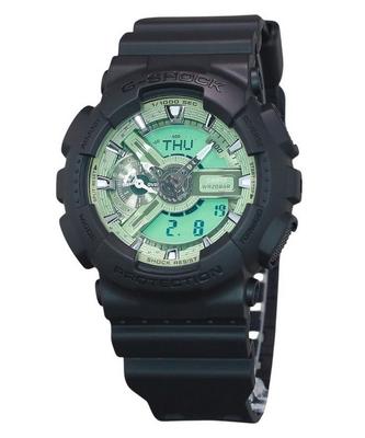 G-Shock Аналоговые цифровые кварцевые часы с ремешком из смолы мятно-зеленый циферблат GA-110CD-1A3 200M Мужские часы