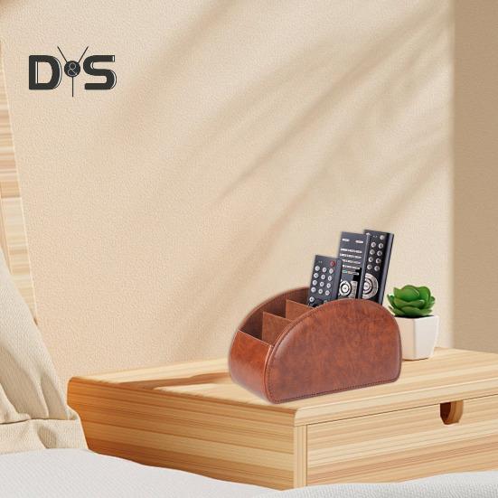 Ящик для хранения пульта дистанционного управления с 5 отделениями, большой вместимостью, органайзер для хранения пульта дистанционного управления, держатель для ручек