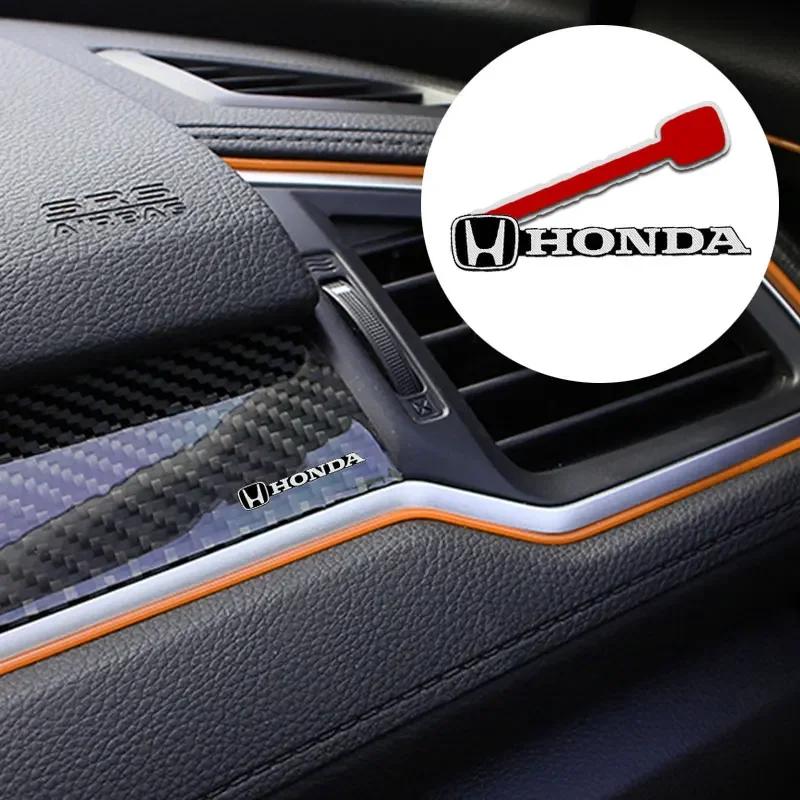 AAALZ1 car audio decorate 3D Aluminum Badge Emblem Sticker For Honda Civic Accord City Fit Mugen Vezel CR-V Pilot HR-V Envix Odyssey