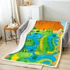 Cartoon crocodile flannel blanket crocodile print blanket air conditioner blanket sofa blanket all seasons
