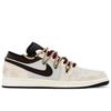 Jordan Air Jordan 1 Roman Brown Низкие кроссовки с износостойкостью, Винтажные баскетбольные кроссовки, Мужские, Коричневые, 553558-081(КомандаA-3)