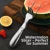 Rust-proof Watermelon Fork Cutter Stainless Steel Fruit Digging Tool Watermelon Cube Cutter  Summer