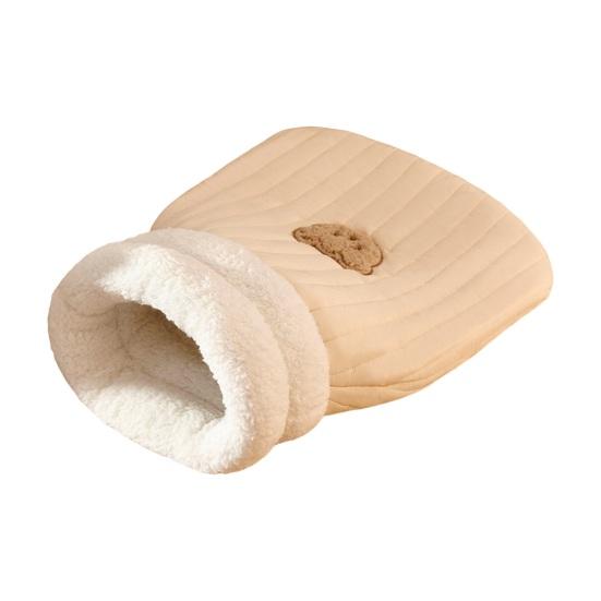 Спальный мешок для кошек, теплая кровать для домашних животных, уютный домик для кошек, флисовая палатка, гнездо для домашних животных, карманный мешок для сна на осень и зиму для домашних кошек