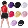 Shiny Sequins Fedora Hat Brilliant Glitter Jazz Hat Street Dance Dance Jazz Cap Wedding