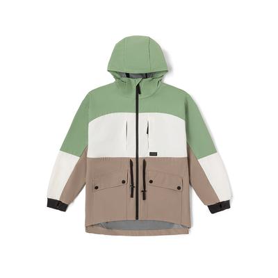 Куртка с капюшоном на молнии с цветными блоками Женская верхняя одежда Светло-коричневый VN000F2RYEH