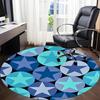 1pc Star Circle Pattern Chair Carpet for Office, Non-slip, Soft and Durable Office Rug, Perfect for Office yy251227158