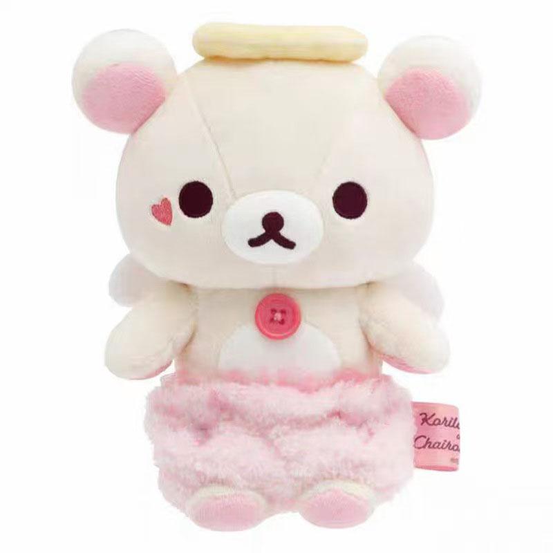 Милый Ангел Дьявол Плюшевый Брелок Rilakkuma Хлопковый Плюшевый Мишка Подвеска на Сумку Кавайный Расслабленный Кума Набитые Аксессуары Для Подарка на День Рождения