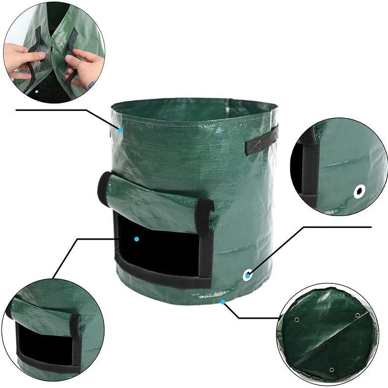 Мешки для выращивания картофеля, полиэтиленовая сеялка для выращивания овощей, сумка для выращивания DIY, тканевый горшок для выращивания на открытом воздухе, садовые горшки, садовый инструмент