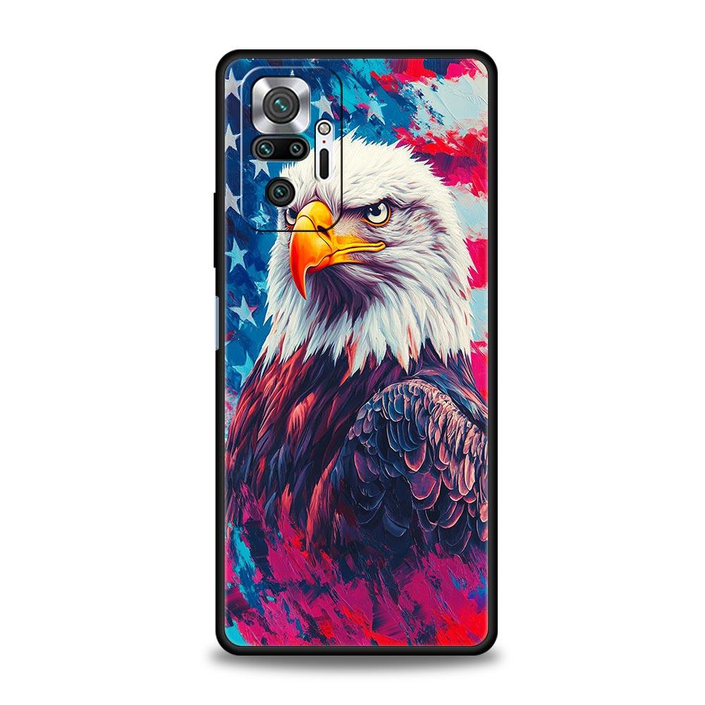 Чехол для телефона Орел Для Xiaomi Redmi Note 14 13 12 Pro Plus 5G 9S 9 10 11 4G 14C 13C 12C 10C 9C 9A Мягкий чехол