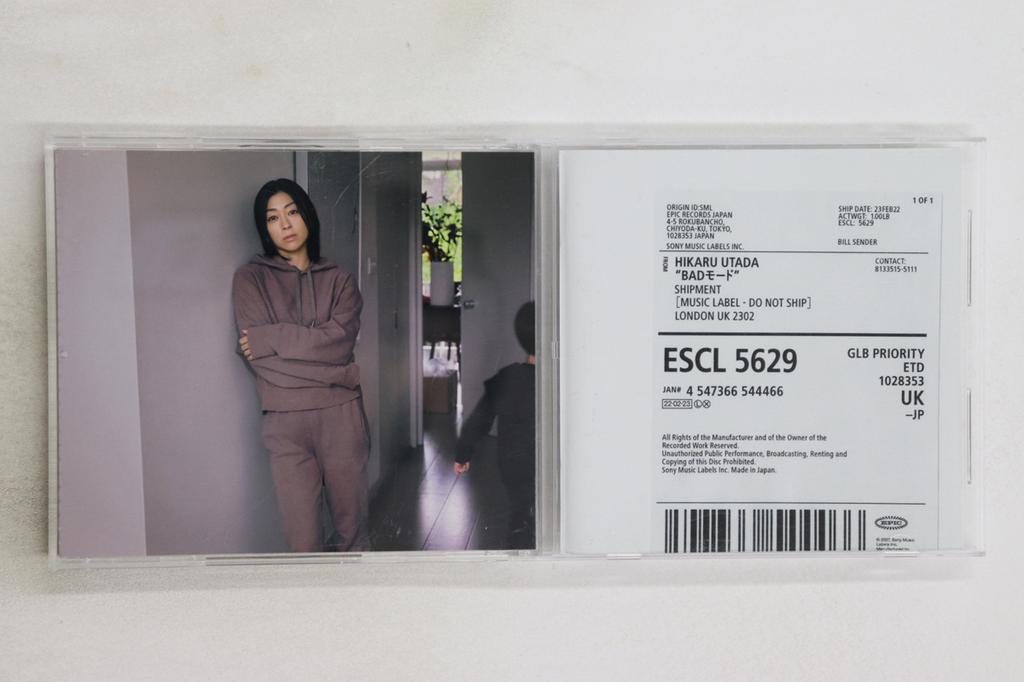 CD ХИКАРУ УТАДА - BAD mode (цуудзёубан)  ESCL5629 Эпический 2022 Япония Японский поп/рок Б/У
