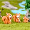 3Pcs/Set Белка Животное Модель Художественные Ремесла DIY Миниатюрный Пейзажный Декор Сада