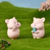 7Pcs/Set Cartoon Pig Animal Doll Toy Model Statue Figurine Ornament Miniatures