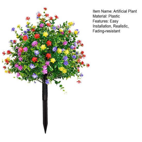 Искусственные топиарные шарообразные деревья, устойчивые к ультрафиолетовому излучению, искусственные растения с цветами, искусственные зеленые кустарники с шипами для украшения крыльца в помещении