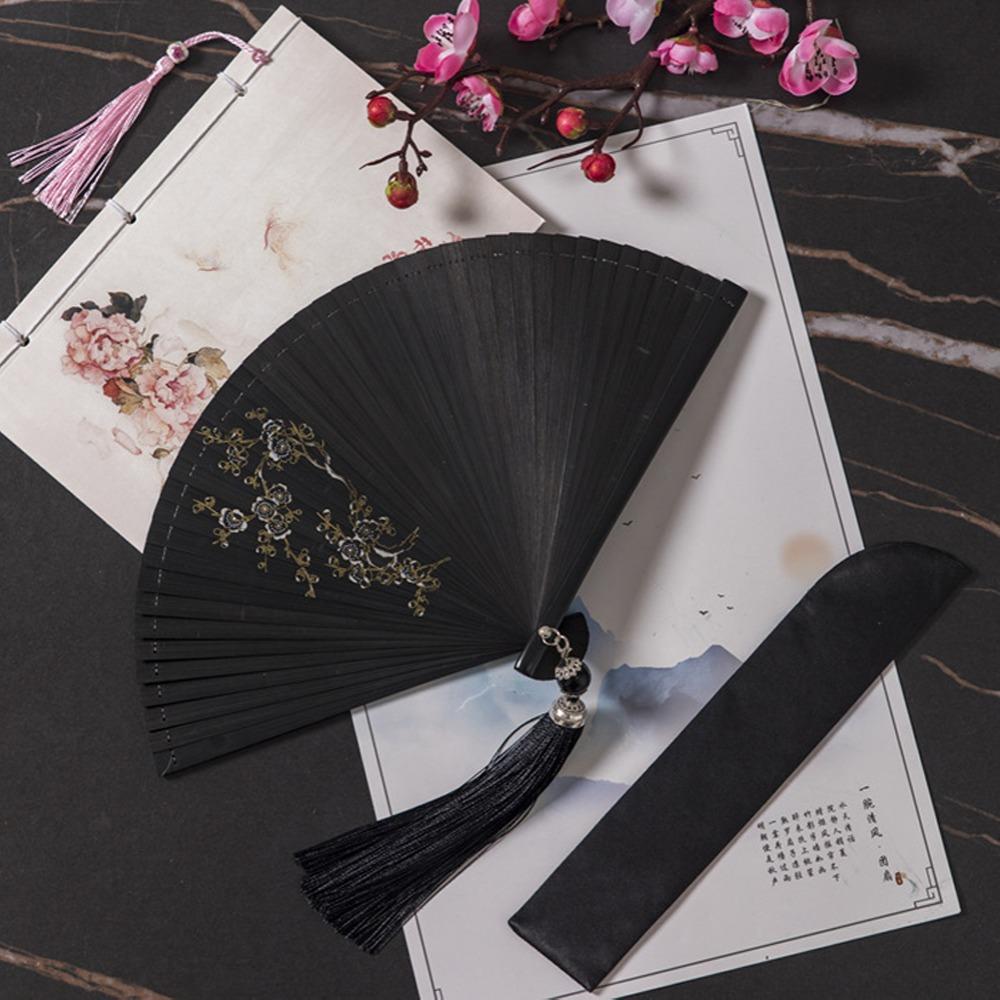 Веер в китайском стиле, японский классический складной веер, бамбуковый веер в старинном стиле, свадебный декор для вечеринки