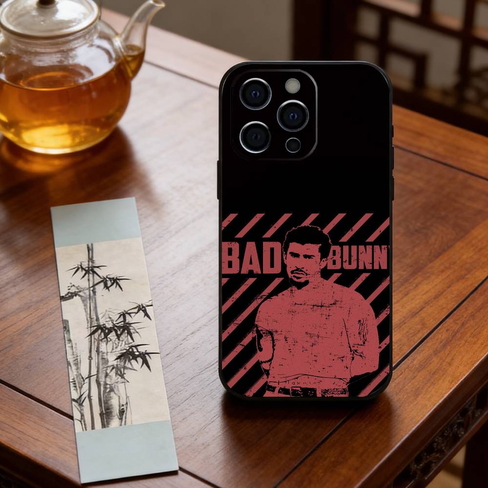 B-Bad B-Bunny DTMF Phone Case For iPhone 17, 16,15,14,13,12,11 Plus,Pro Max, Others Soft Black Cover