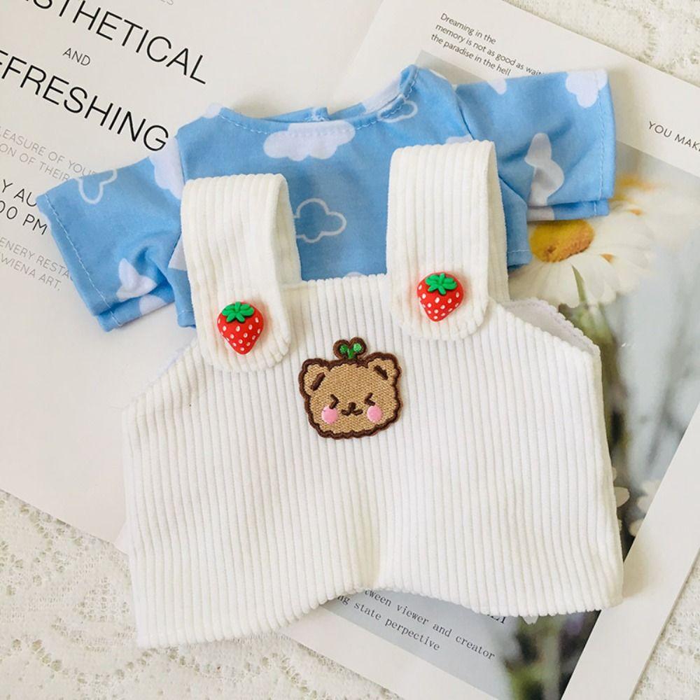 Одежда для шарнирного мишки ручной работы, Наряд для куклы своими руками, Модный мини-костюм с подтяжками, 30 см шарнирный мишка