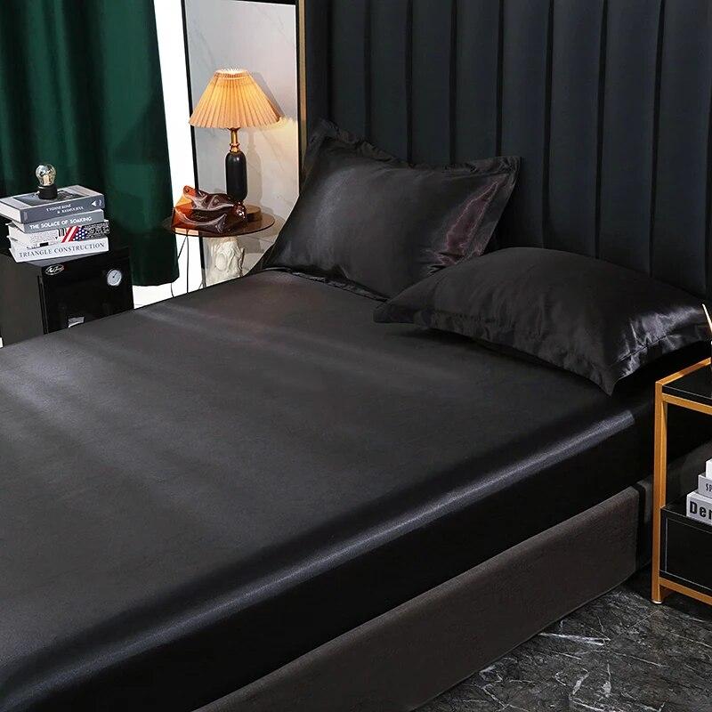 Простыня из шелка шелковицы, очень мягкая и шелковистая простыня для двуспальной кровати размера «queen-size», однотонные покрывала без наволочки