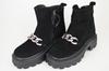 Ботинки замшевые с цепью El Passo 1661 36 Черные зима