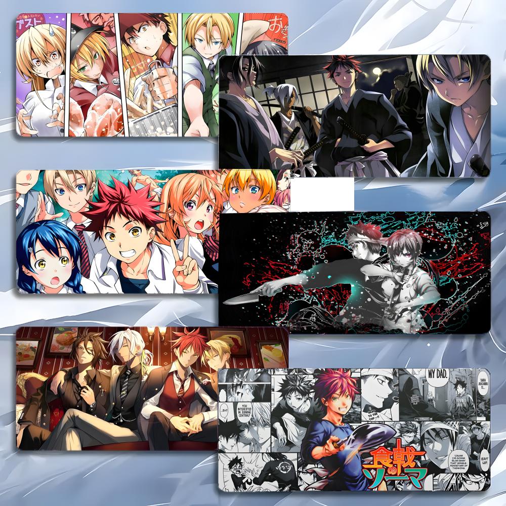 Exciting Delicious Anime Ffood Wars Mouse Pad Mousepad Large Gaming Lockedge Thickened Pc Table Desk Mat