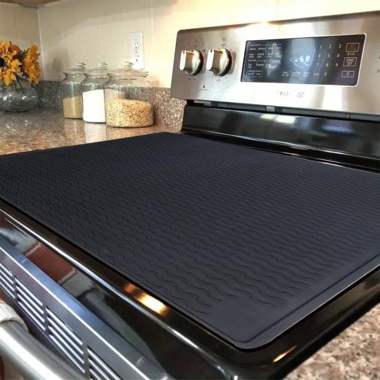 Силиконовая защитная крышка для верхней крышки термостойкий коврик для электрической плиты, крышка для индукционной варочной панели, коврик для сушки посуды, защита кухонной столешницы