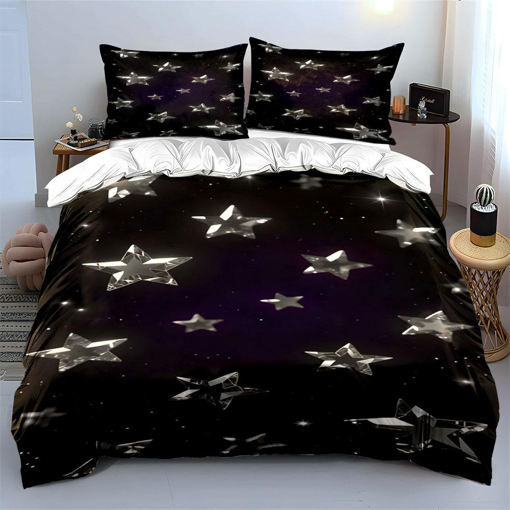 Whimsical cosmic nightscape. Bedding sets Duvet covers Pillowcases(1* Duvet Cover 2* Pillowcases without duvet insert)