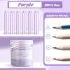 35PCS/Box Solid Color Pencil Protective Case Plastic Pen Tip Protector  Gift