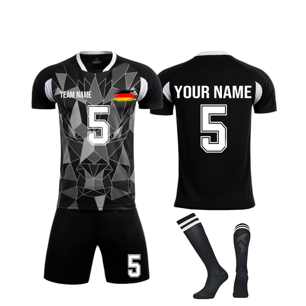 Комплект персонализированных рубашек для мужчин и девочек с именем и номером, футбольные майки на заказ для мальчиков, тренировочный костюм