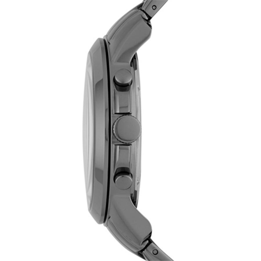 Fossil Мужские кварцевые часы из нержавеющей стали с тремя стрелками Корпус из нержавеющей стали/Минеральное стекло FS4831