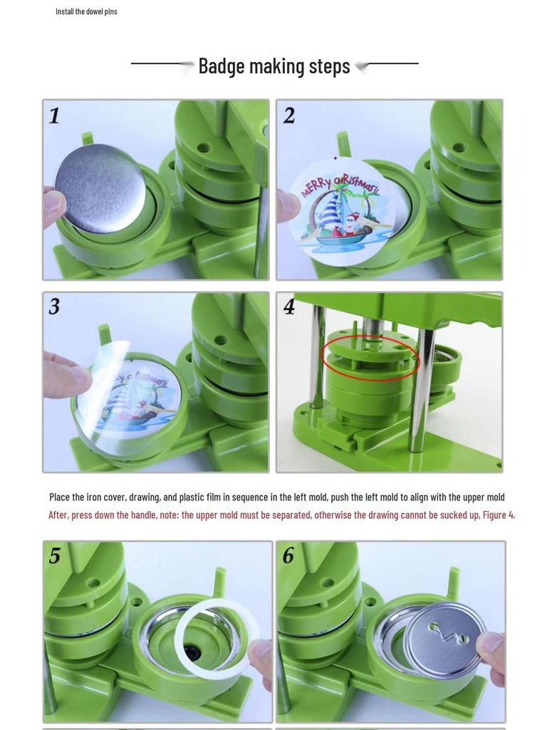Машина для изготовления значков типа "нажми-вытяни" со сменными формами - Guzi Изготовитель жестяных значков