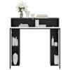 Black Fireplace Surround 102 x 18 x 100.5 cm Engineered Wood