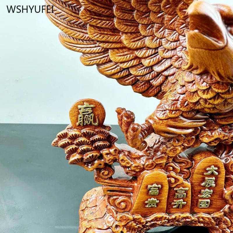 1 шт. Большой выставочный орел, украшение, имитация резьбы по дереву, ремесла, украшение для гостиной, подарок на новоселье, благословение