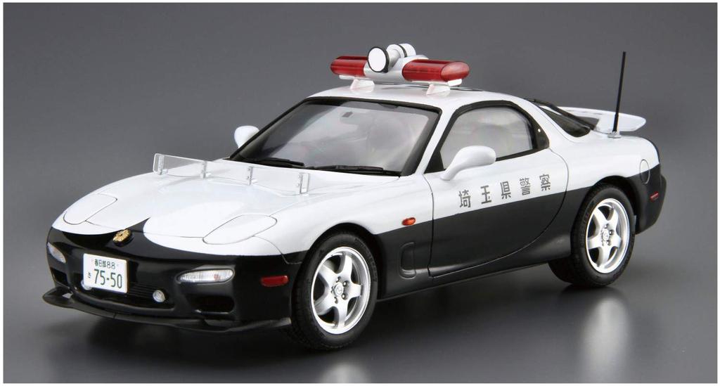 Aoshima Bunka Kyozaisha The Model Car Series SP Mazda FD3S Radar Patrol Car 1998 Пластиковая модель 1/24 RX-7