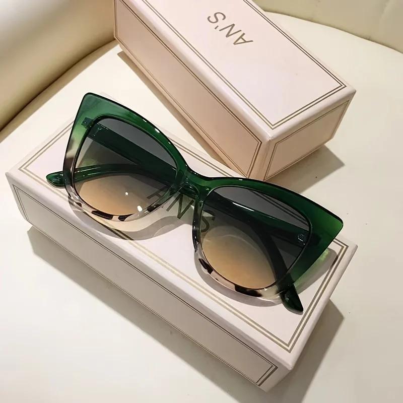 Солнцезащитные очки «кошачий глаз» женские  Роскошный бренд Винтажные очки женские Ретро солнцезащитные очки «кошачий глаз» для женщин Lentes  Mujer