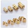 8-18mm Brass Barrel Hinges Invisible Cabinet Furniture Hinges Concealed 180 Degree Opening Angle
