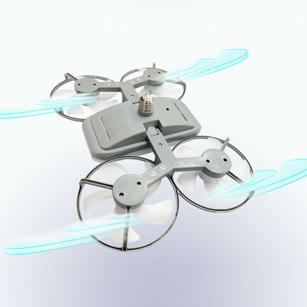 Потолочный светильник-вентилятор 2 в 1, бесшумный, 3 скорости, подвесной вентилятор с подсветкой, складной, в форме дрона, для столовой, спальни, гостиной