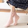 Fashion Design Warm Bear Middle Tube Bunny Korean Style Floor Socks Cartoon Hosiery Women Frog Socks Coral Fleece Socks