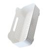 Wall Storage Basket Space Saving Rectangular Plastic Wall Mounted Basket Organizer for Bathroom