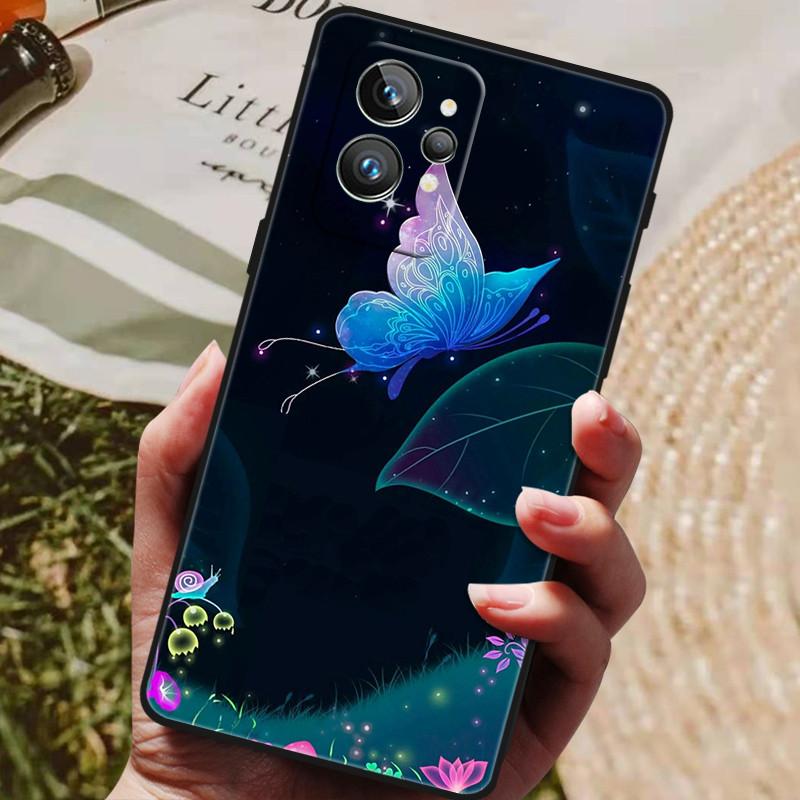 Чехол для Realme GT2 Pro 5G ТПУ Черный Бампер Силиконовый Защитный Funda для Realme GT 2 Pro Чехол для Телефона GT2 Pro 2PRO 2022 Capas