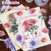 40Pcs Flower Stickers Waterproof Floral Vinyl Stickers Natural Flower Stickers for Scrapbooking Vintage Craft Sticker