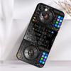 Чехол для телефона с электронным музыкальным диджейским контроллером и микшером для iPhone 16 15 14 13 12 11 Pro Max Mini X XR XS Max 7 8 Plus, задняя крышка