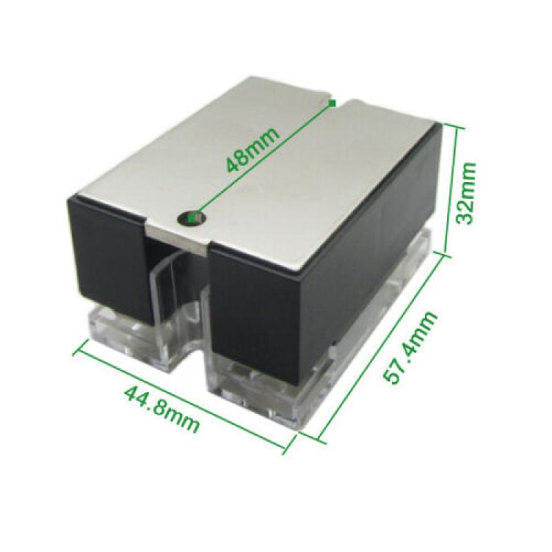 Твердотельное реле переменного тока, 40 А, 3–32 В постоянного тока, 24–480 В переменного тока, твердотельное реле + прозрачная крышка